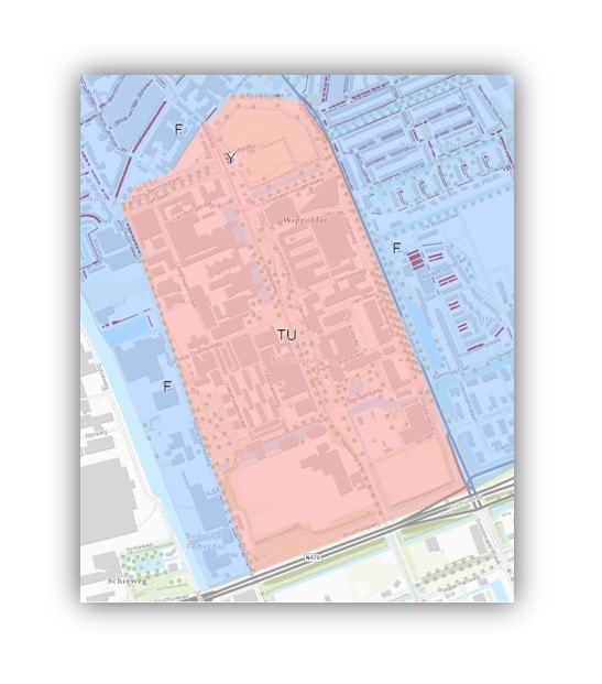 Introductie betaald parkeren parkeergebied TU per 1 februari 2023 3 Gebied TU 2 dec 2022