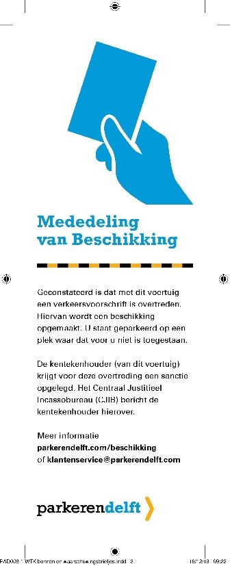Parkeerboete nieuwe stijl 3 mvb